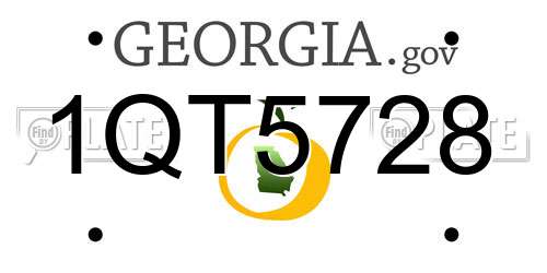 1QT5728 Georgia License Plate