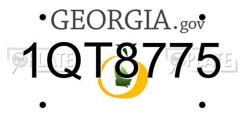 1QT8775 Georgia License Plate