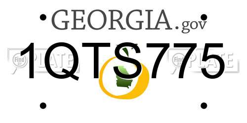 1QTS775 Georgia License Plate