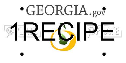 1RECIPE Georgia License Plate