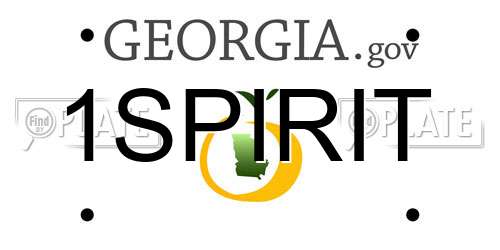 1SPIRIT Georgia License Plate