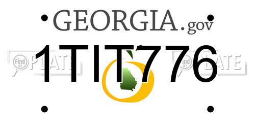 1TIT776 Georgia License Plate