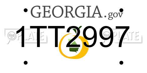 1TT2997 Georgia License Plate