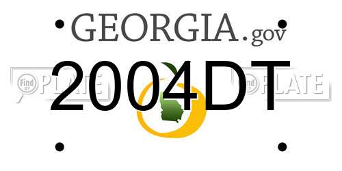 2004DT Georgia License Plate