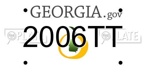 2006TT Georgia License Plate
