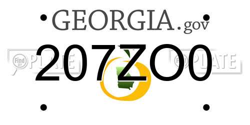207ZO0 Georgia License Plate