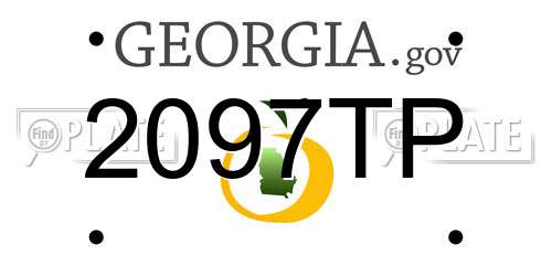 2097TP Georgia License Plate