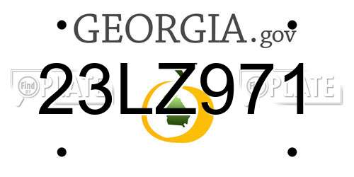 23LZ971 Georgia License Plate