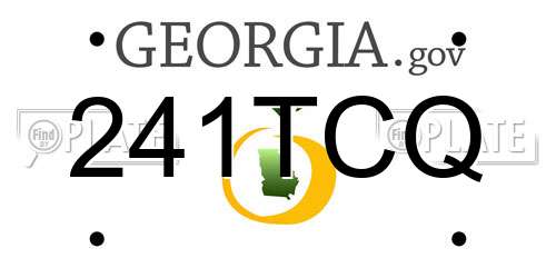 241TCQ Georgia License Plate