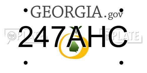 247AHC Georgia License Plate