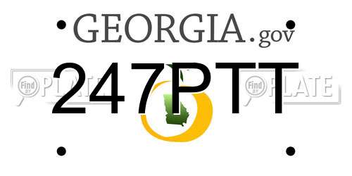 247PTT Georgia License Plate