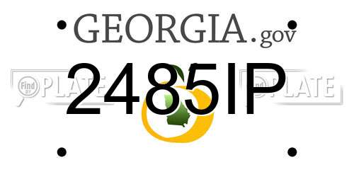2485IP Georgia License Plate