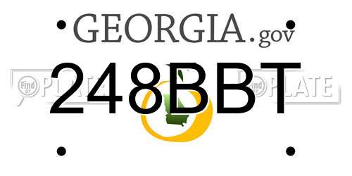 248BBT Georgia License Plate