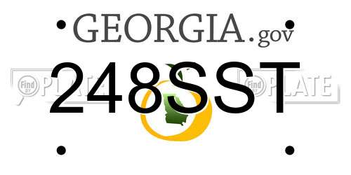 248SST Georgia License Plate