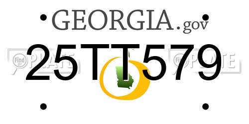 25TT579 Georgia License Plate