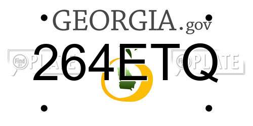 264ETQ Georgia License Plate