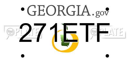 271ETF Georgia License Plate