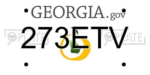 273ETV Georgia License Plate
