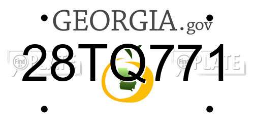 28TQ771 Georgia License Plate