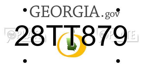 28TT879 Georgia License Plate