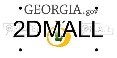 2DMALL Georgia License Plate