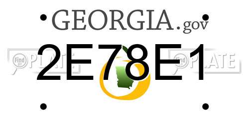 2E78E1 Georgia License Plate