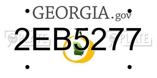 2EB5277 Georgia License Plate
