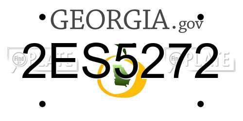 2ES5272 Georgia License Plate
