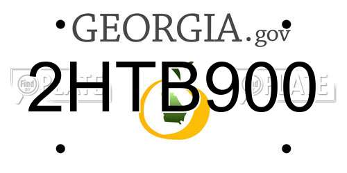 2HTB900 Georgia License Plate