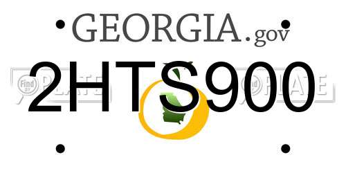 2HTS900 Georgia License Plate