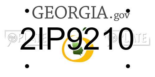 2IP9210 Georgia License Plate