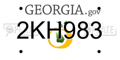 2KH983 Georgia License Plate