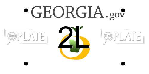 2L Georgia License Plate