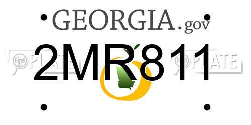 2MR811 Georgia License Plate