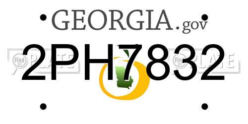 2PH7832 Georgia License Plate
