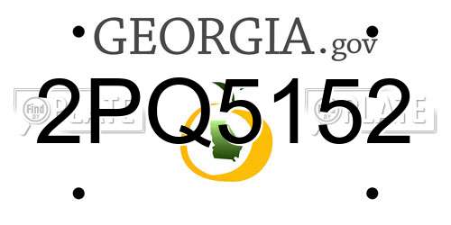 2PQ5152 Georgia License Plate