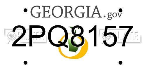 2PQ8157 Georgia License Plate