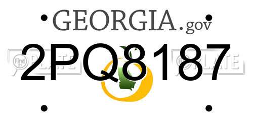 2PQ8187 Georgia License Plate