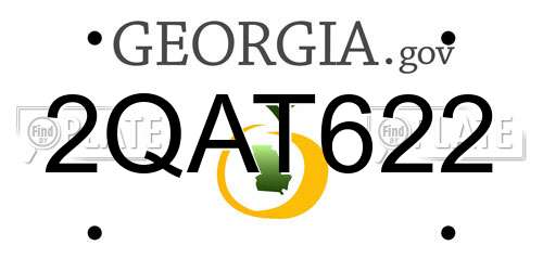 2QAT622 Georgia License Plate