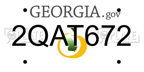 2QAT672 Georgia License Plate