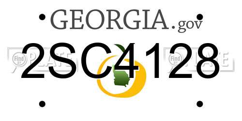 2SC4128 Georgia License Plate