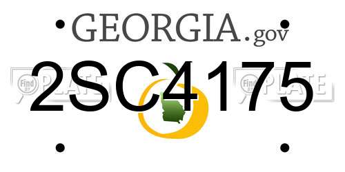 2SC4175 Georgia License Plate