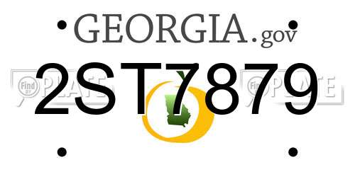 2ST7879 Georgia License Plate