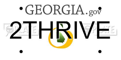2THRIVE Georgia License Plate