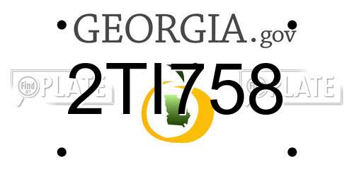 2TI758 Georgia License Plate
