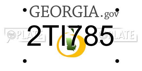 2TI785 Georgia License Plate