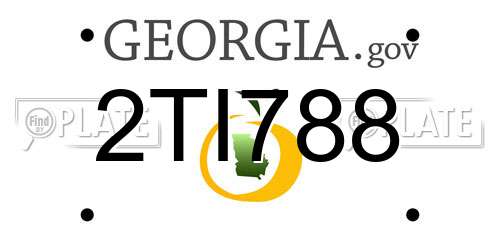 2TI788 Georgia License Plate