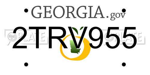 2TRV955 Georgia License Plate