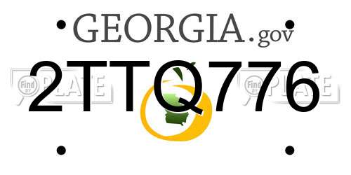 2TTQ776 Georgia License Plate