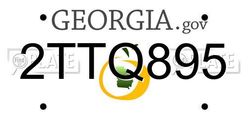 2TTQ895 Georgia License Plate